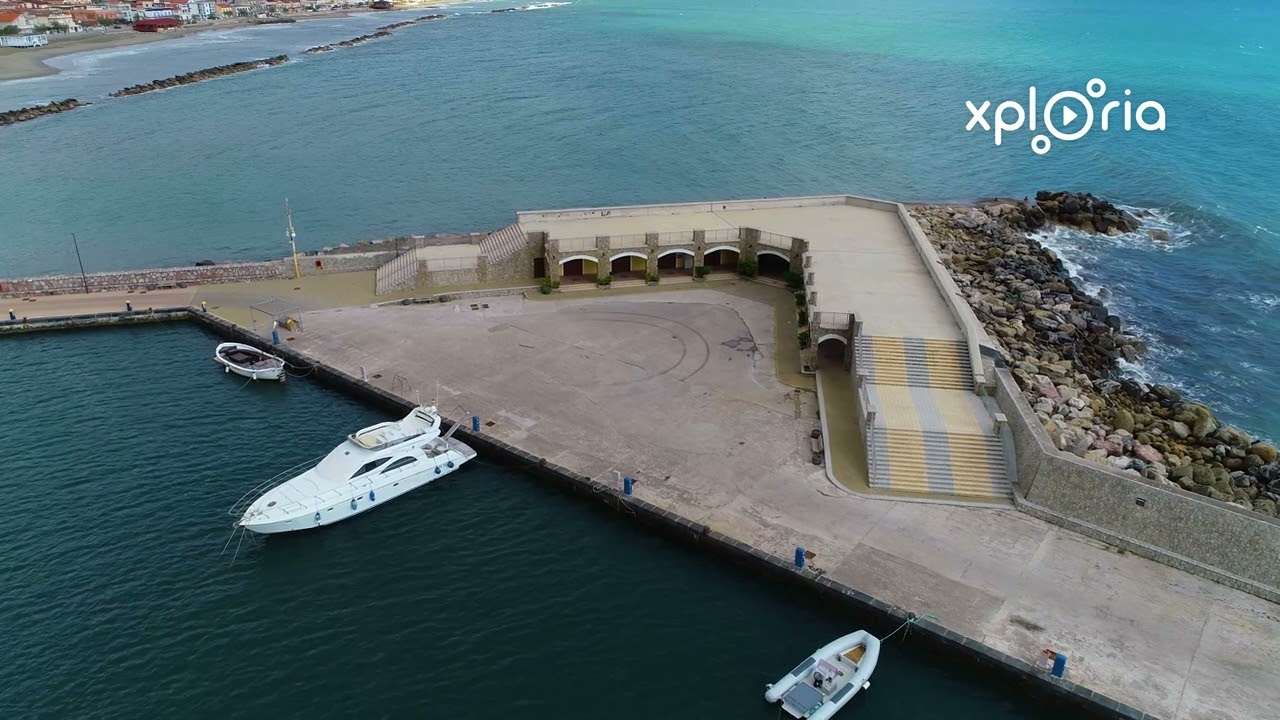 Marina di Casalvelino, South Italy 2018.04 aerial video