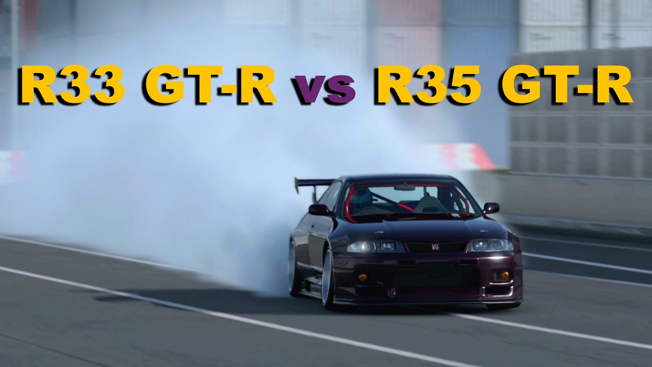 R33 GT-R vs R35 GT-R with some Tokyo Drifting - Gran Turismo 7 | Fanatec DD+ w/Shifter & Clutch
