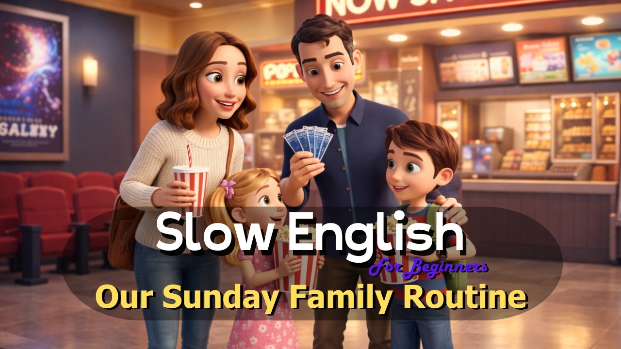 Mr Beach English | Our Family Sunday Routines | Easy English Listening Practice (A2 Level)