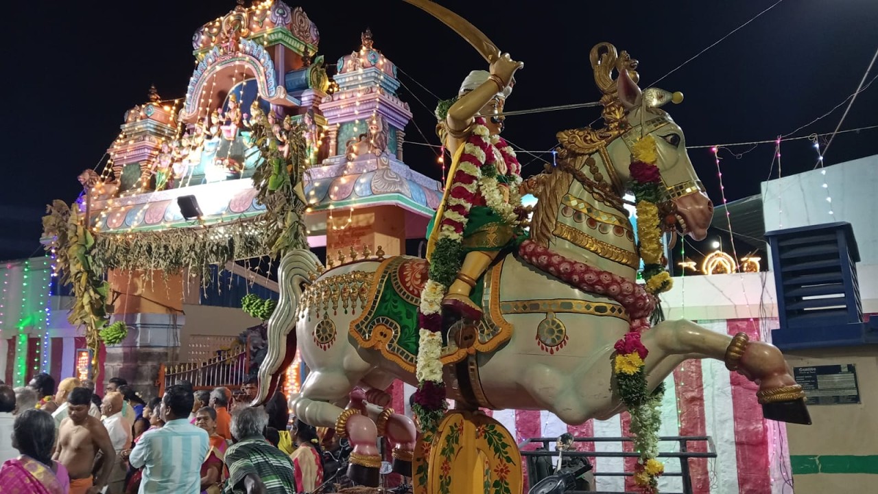 🔴அன்ன வாகனத்தில் திருவீதி உலா நம்ம முசிறி கன்னிமார் திருக்கோயில்.