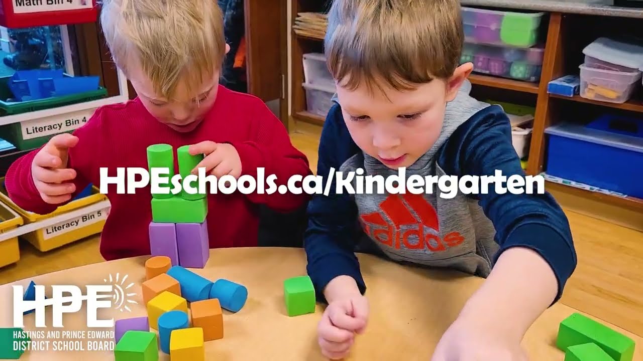 Kindergarten at Hastings and Prince Edward District School Board