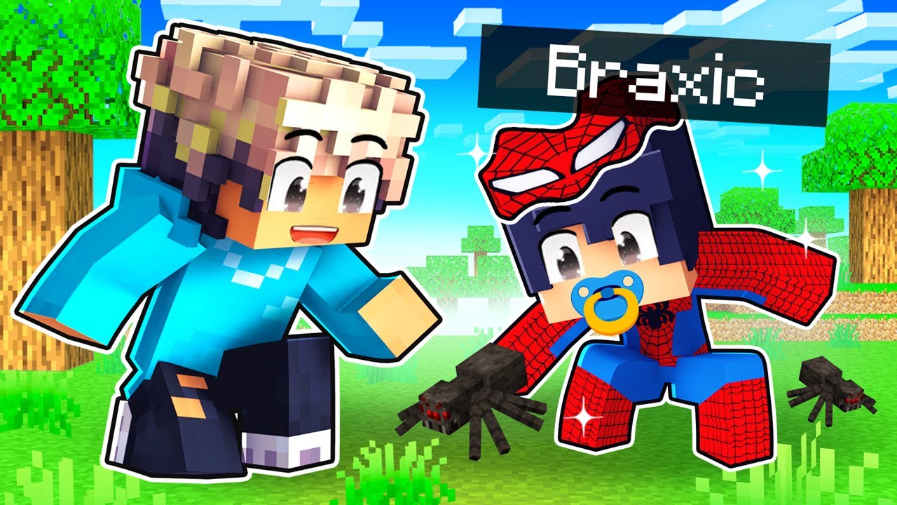 ICH SPIELE MINECRAFT als HILFREICHER SPIDERMAN das musst du sehen... (OHA)