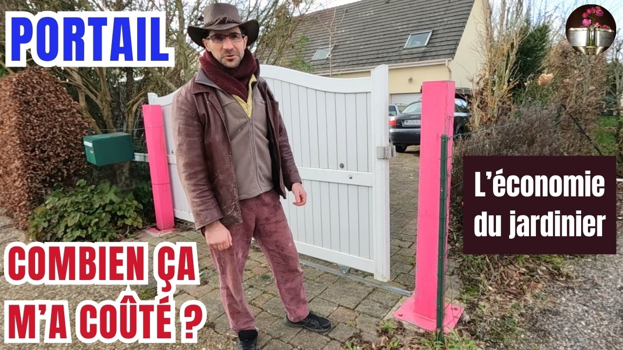 Comment j'économise 2.000€ par jour : Le portail et les poteaux roses de Les Pots Aux Roses 