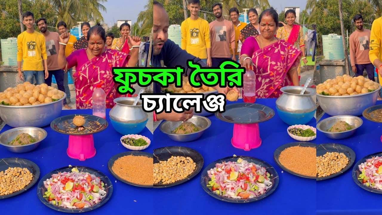 Complete The Fuchka Making Step And Eat Funny Challenge
