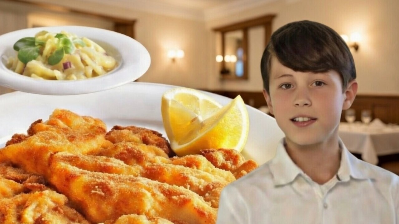 12 year old teaches how to cook Wiener Schnitzel