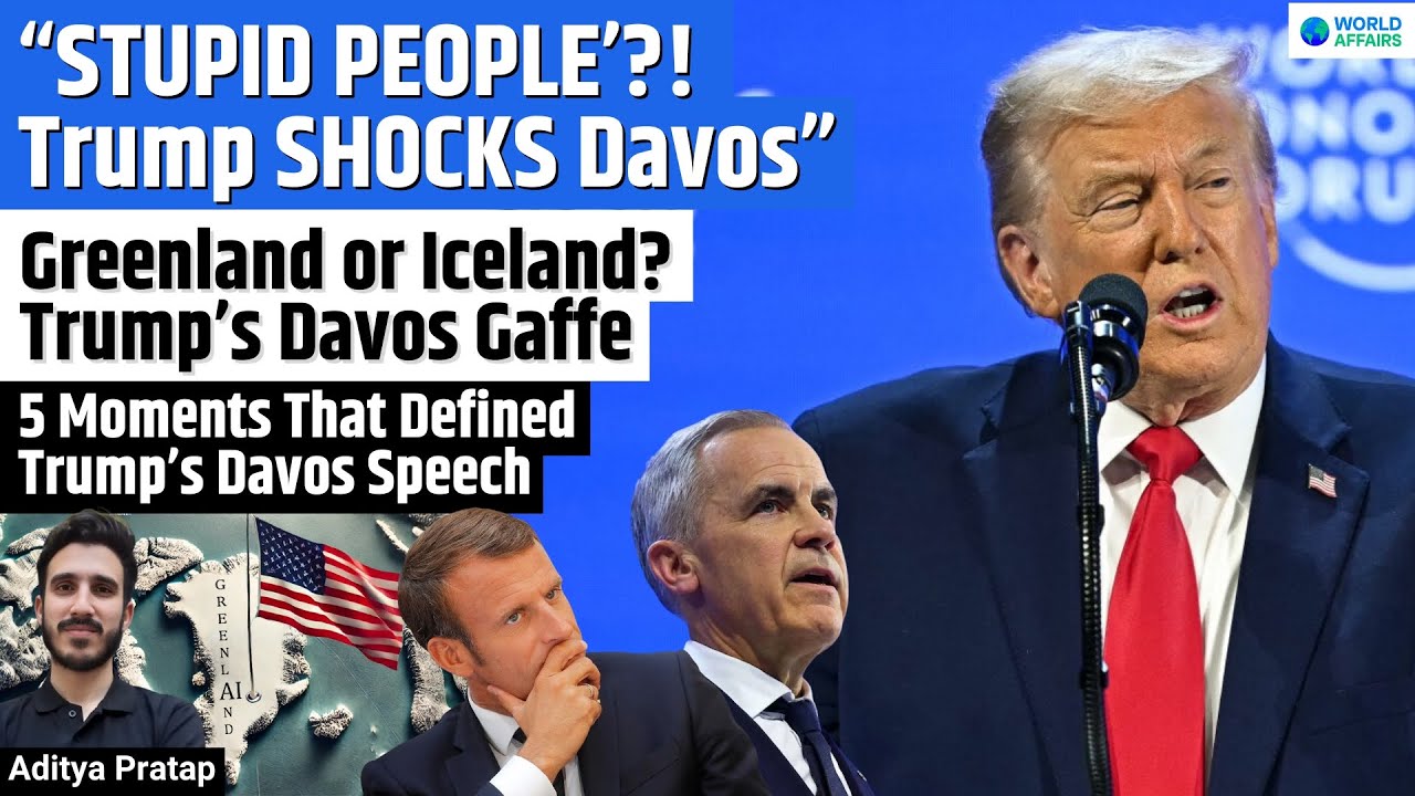 Trump at Davos 2026: Greenland, NATO, Macron & the Speech That Shook the World
