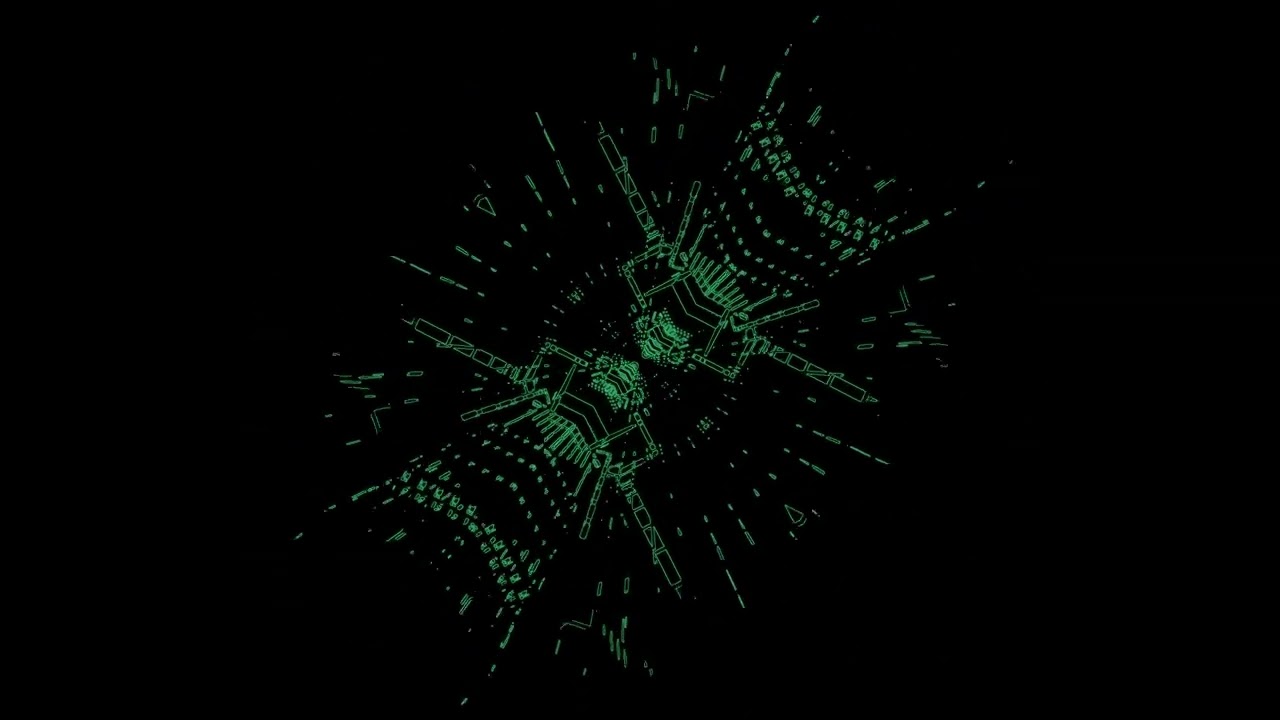 10 hours Glowing Cyber Tunnel Screensaver 4K UHD 60fps Vj Loop Laptop