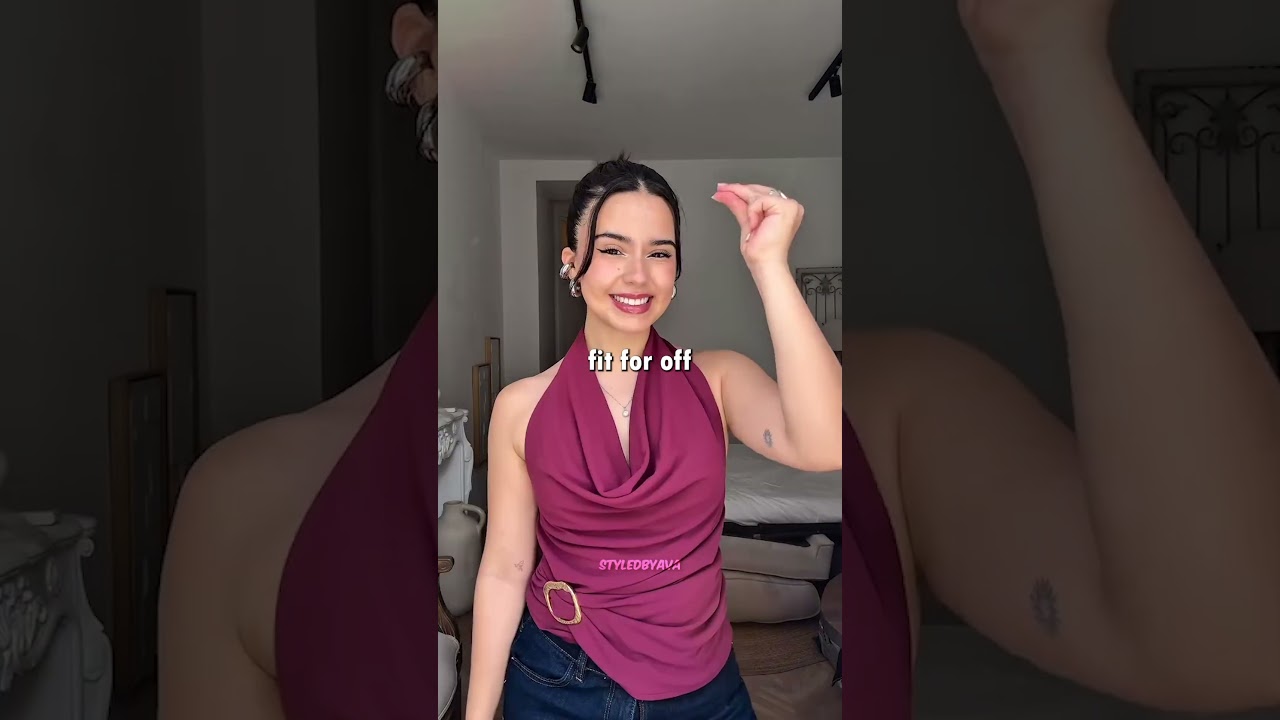 👗✨ 2 гениальных лайфхака для топов с бретельками через шею и открытыми плечами 😱🔥