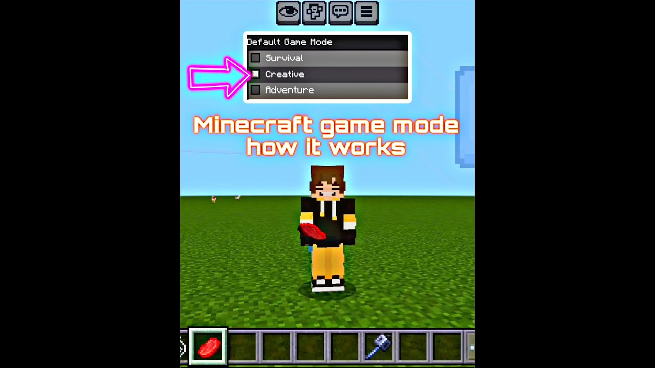 Servival, creative, adventure How it works🤔 in Minecraft full explanation #minecraft #modes #tamil