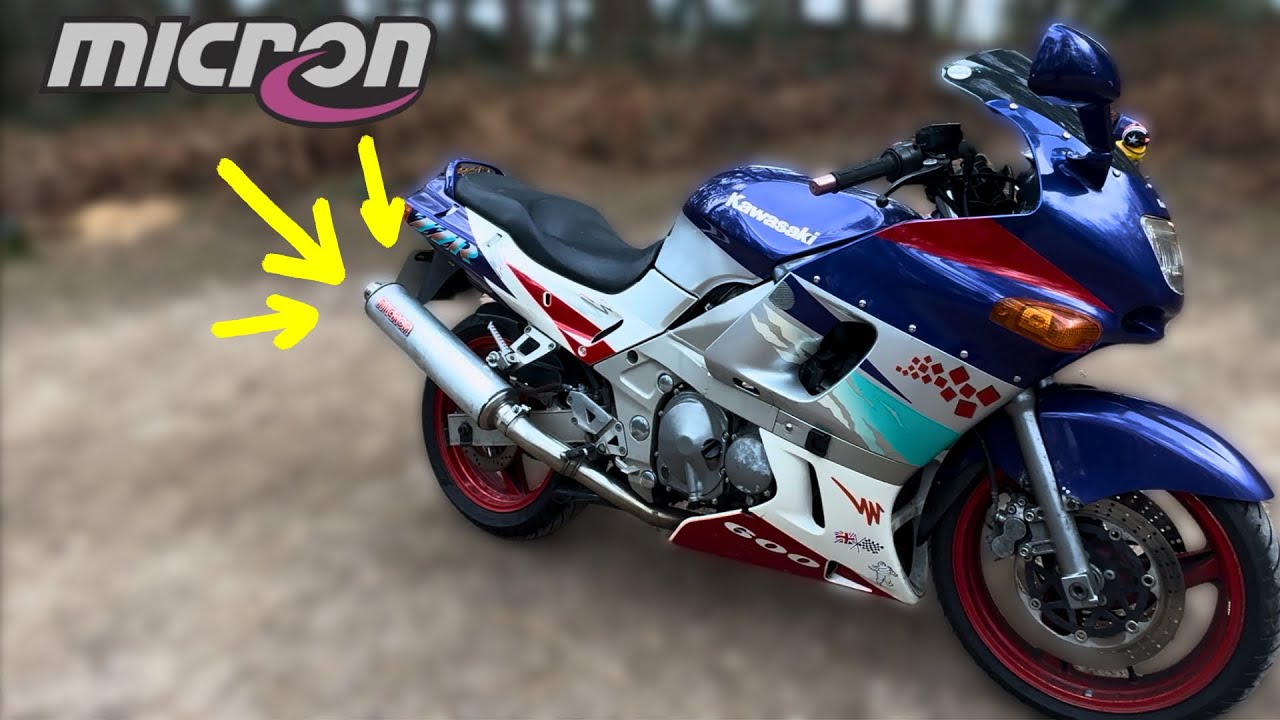ZZR600 Gets a Micron Exhaust & MOT Ready! (With sound comparison)