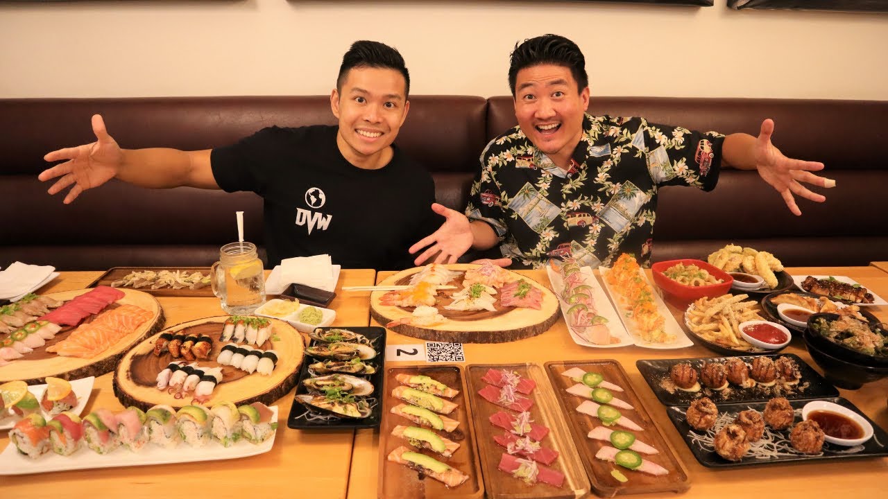 200 Piece ALL YOU CAN EAT SUSHI Challenge (ft. DanVsWorld)