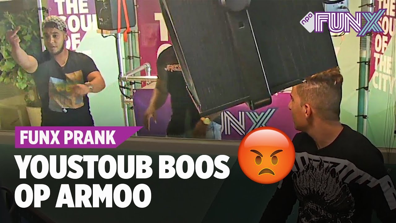 PRANK: YOUSTOUB LOOPT WEG TIJDENS INTERVIEW MET ARMOO