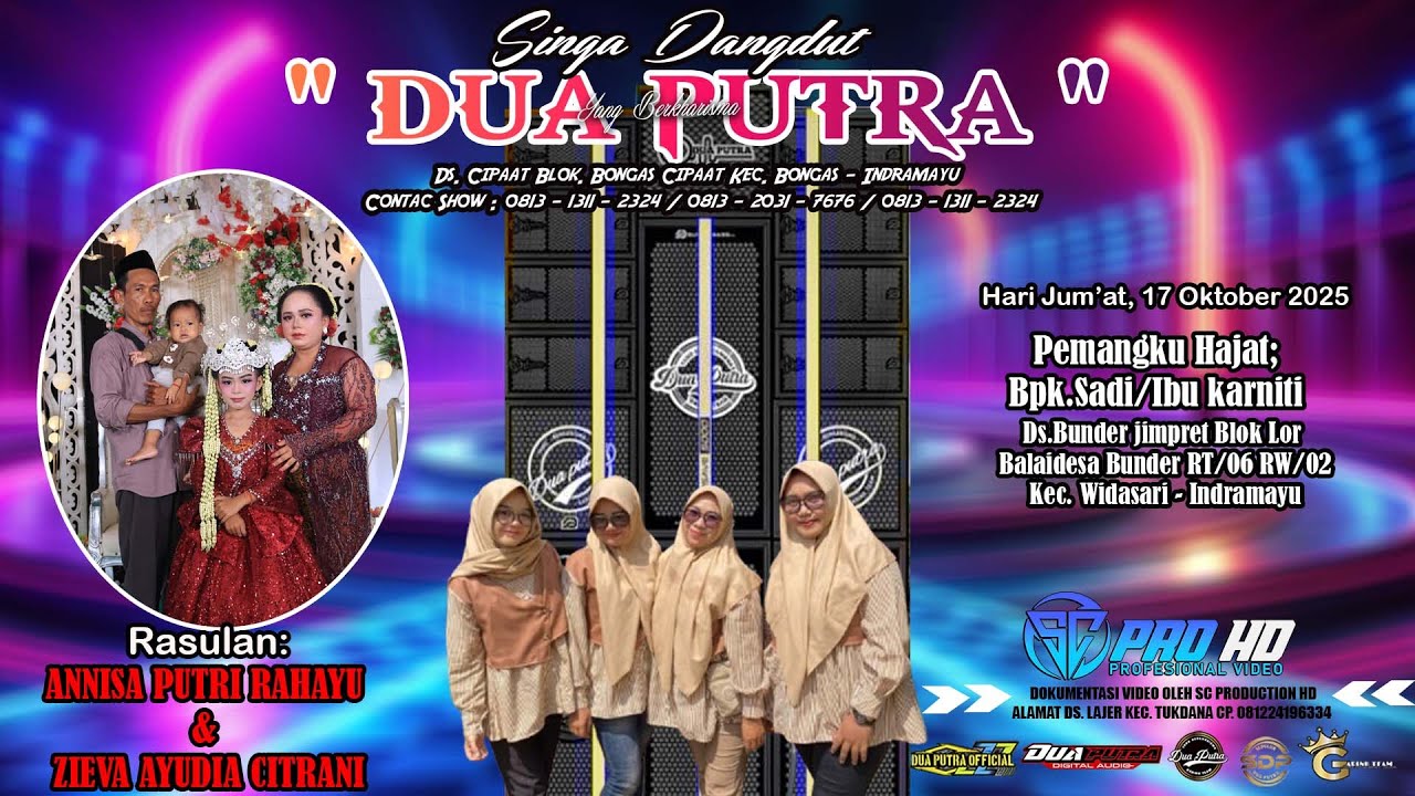 LIVE ARAK ARAKAN SINGA DANGDUT DUA PUTRA | HAJAT BPK. SADI IBU KARNITI |  JIMPRET 17 OKTOBER 2025