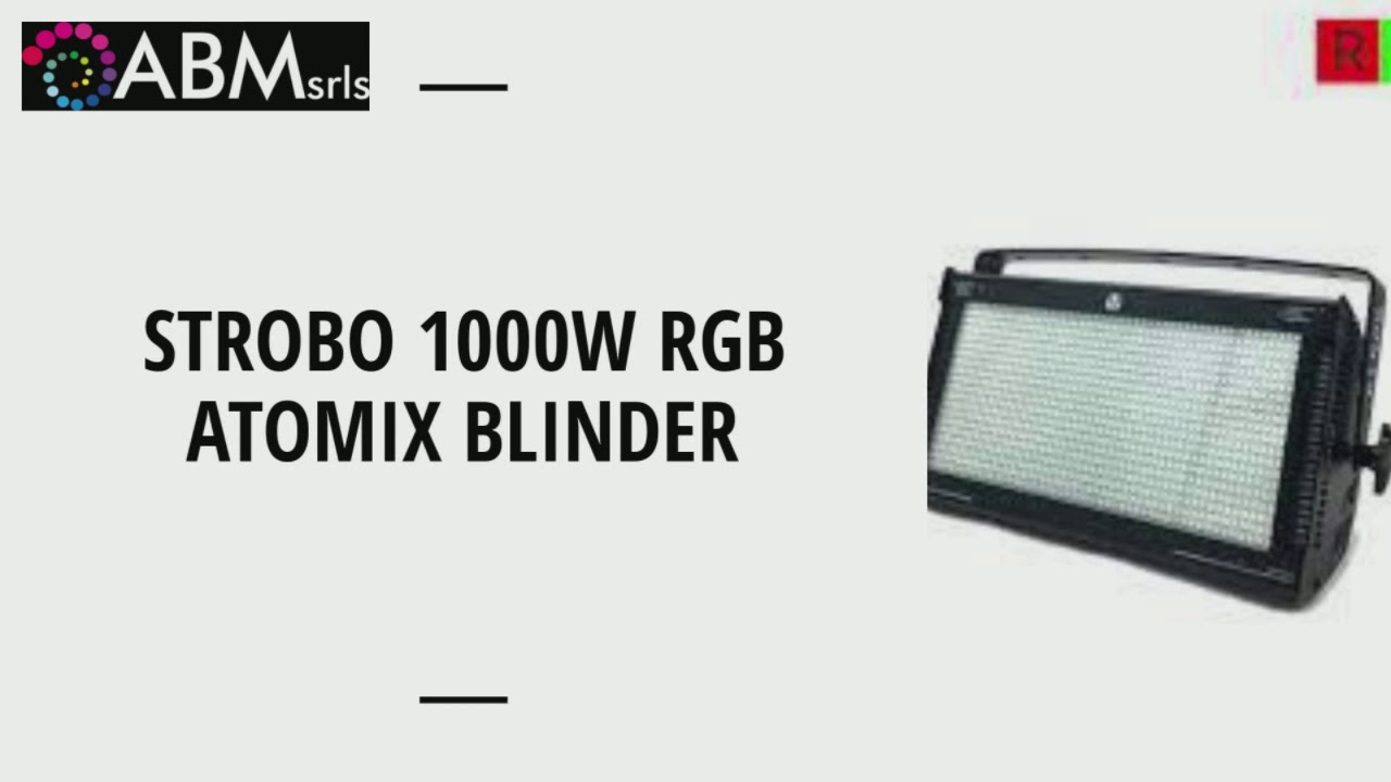 Strobo 1000w rgb atomic blinder