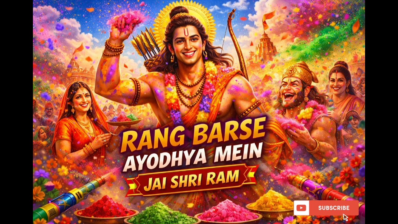 Rang Barse Ayodhya Mein | Jai Shri Ram Holi Song 2026 | Ram Bhajan Holi Special | Bollywood Style