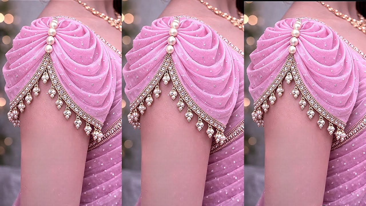 Trending sleeve design cutting and stitching| blouse sleeves design|बाजू का डिज़ाइन sleeve design