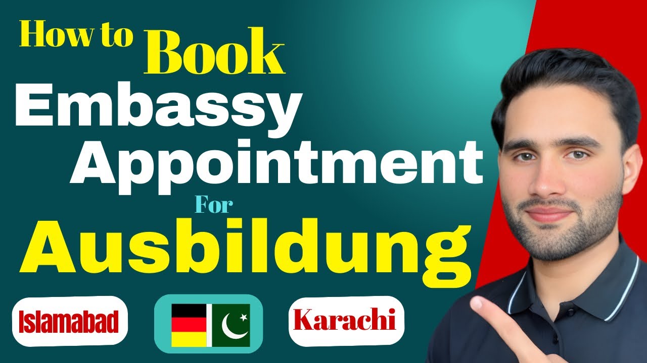 How to book Embassy appointment for Ausbildung | Islamabad & karachi appointment| Next stop germany
