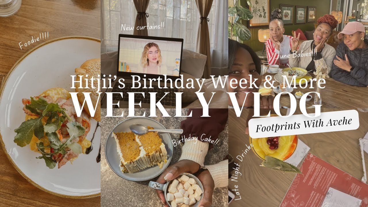 Visual Diary: Weekly Vlog | Celebrating Hitjii |   I Finally Got Curtains 🙌🏾