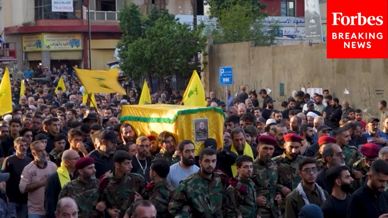 Mourners Attend Funeral For Hezbollah Leader Killed By Israeli Strike In Lebanon