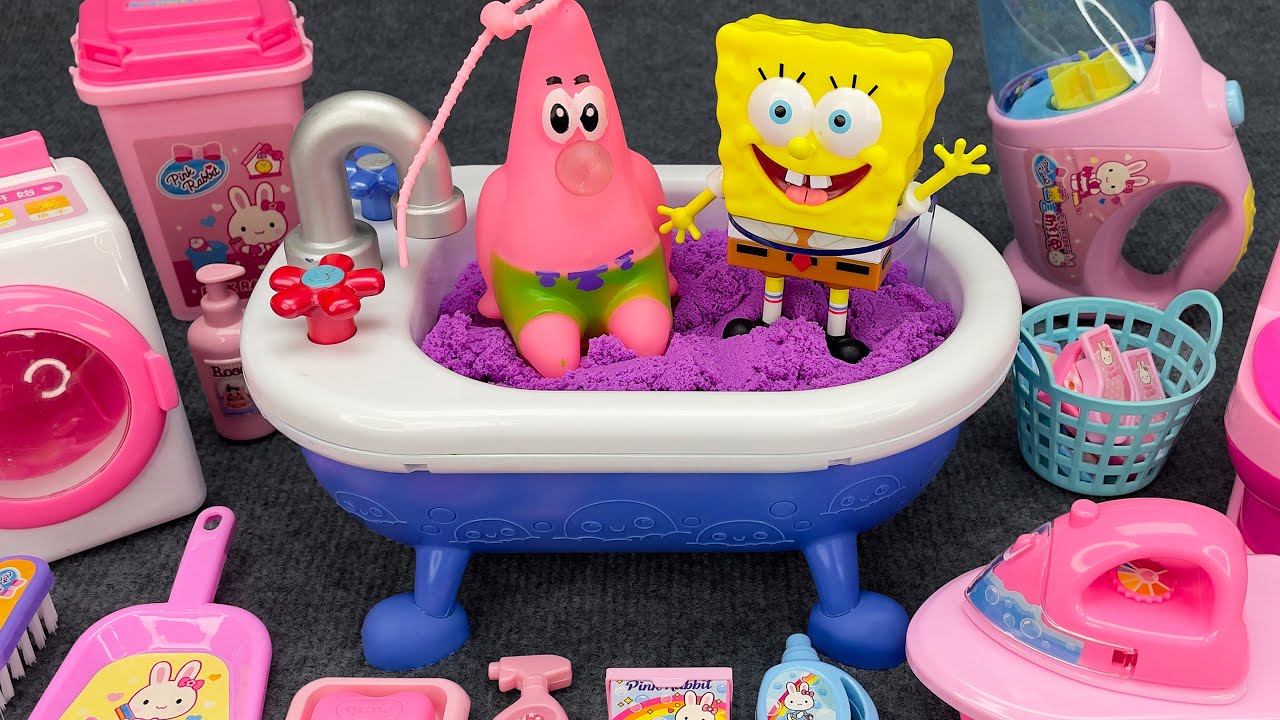 Satisfied with opening the fun SpongeBob SquarePants toy collection and the new Patrick release