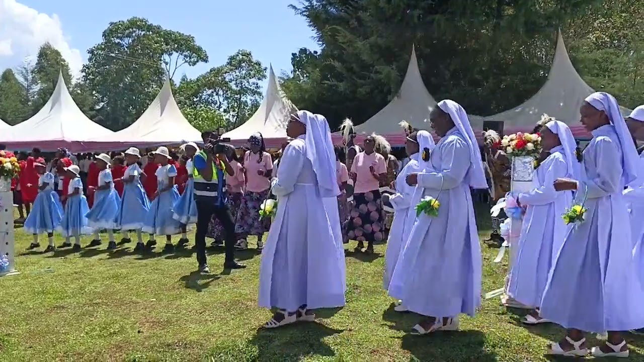 Arch Bishop Maurice Muhatia of Kisumu  during the Silver jubilee celebration of Sr. Margaret