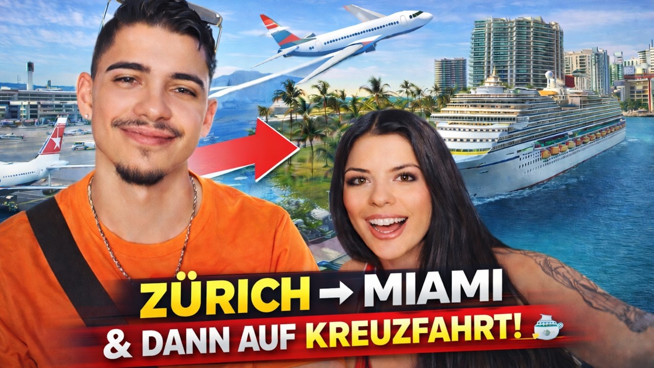 Wir fliegen nach Miami… nur um auf dieses Kreuzfahrtschiff zu gehen! 😱🚢