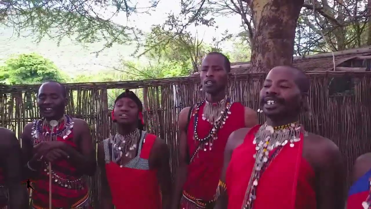 Maasai chant, Traditional song. At Maasai Mara