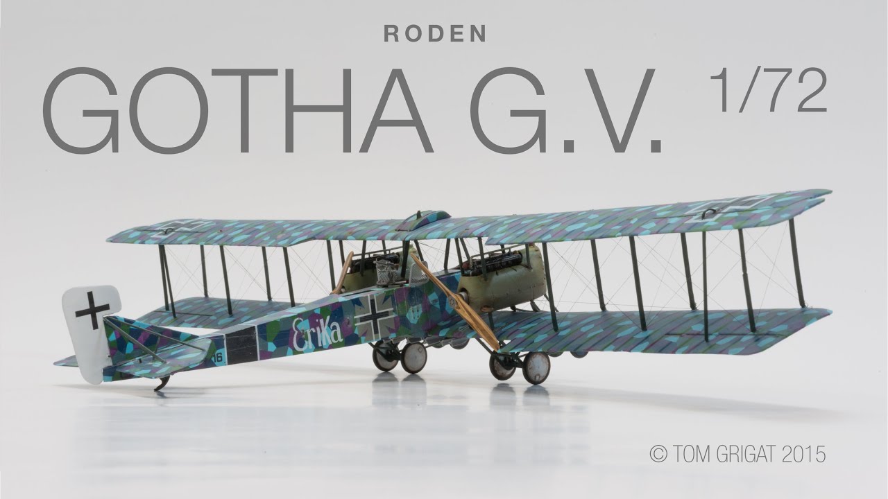 Roden Gotha G.V. Night Bomber in 1/72 - Stopmotion assembling