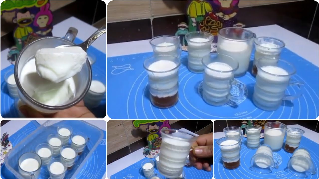 7 كوبايات زبادي بنص كيلو حليب😱 وعملت بديل ماكينة الزبادي بكرتونة فاضية‼️