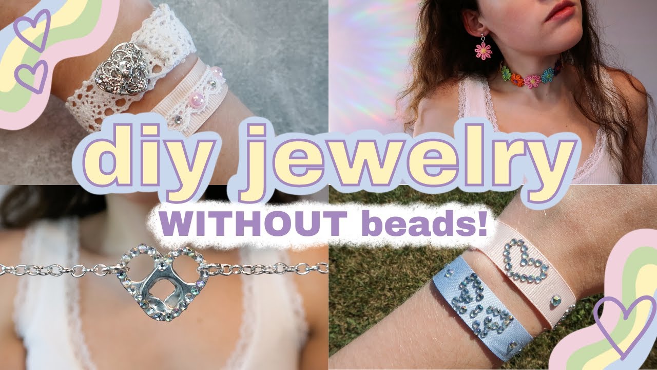 DIY Jewelry WITHOUT BEADS! ♡ y2k / coquette aesthetic