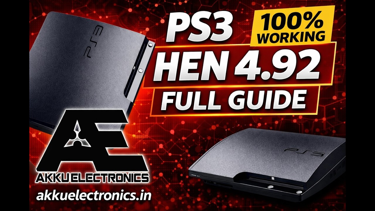 PlayStation 3 HEN 4.92 complete tutorial by AE