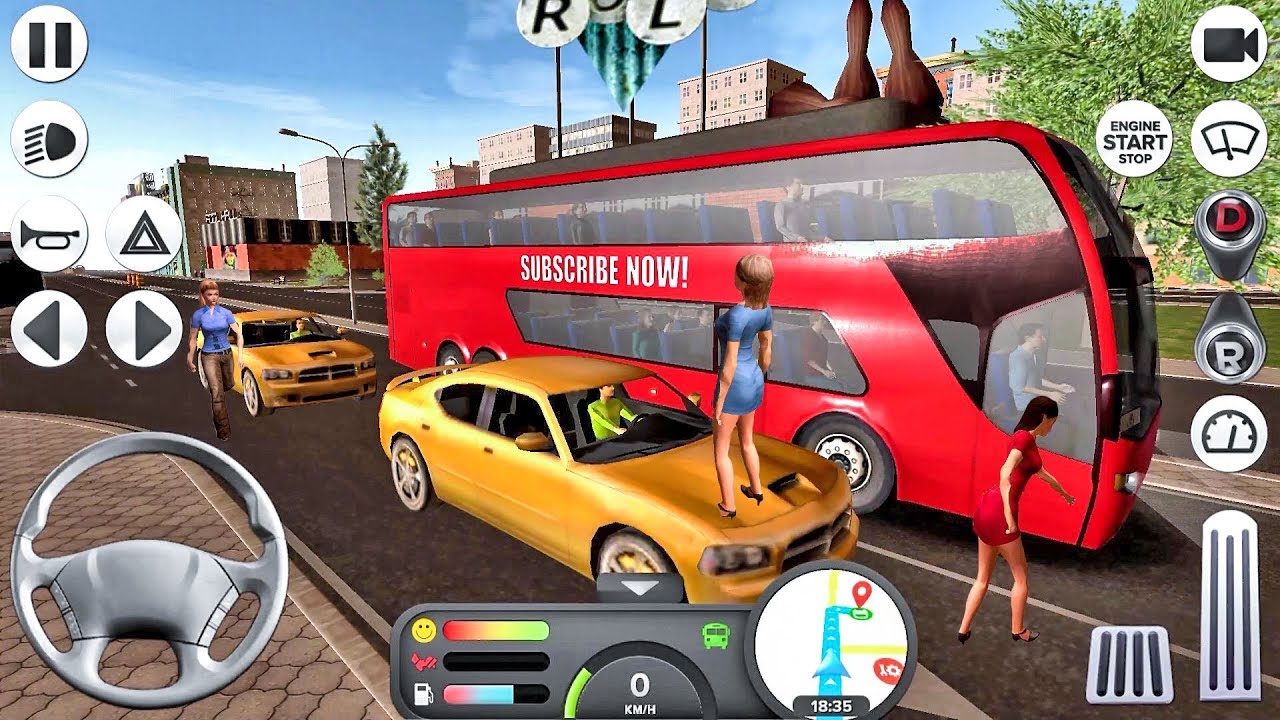 Coach Bus Simulator Game № 37 Поехали в Лион! - геймплей Android