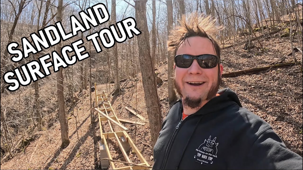 Sandland Surface Tour: Off-Grid Property With Tunnels, Monorail, and Geodesic Dome.