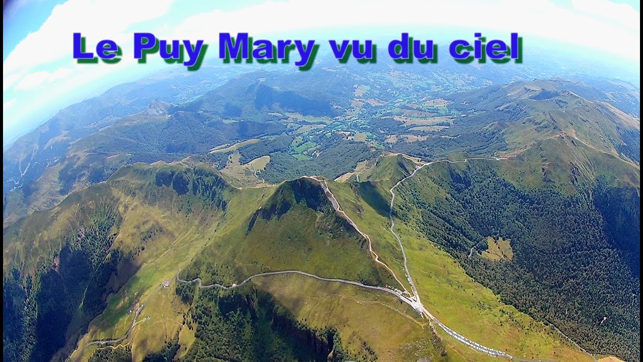 Parapente Mont du Cantal ,Puy de la Tourte , Puy Mary, Mandaille,aout 2016