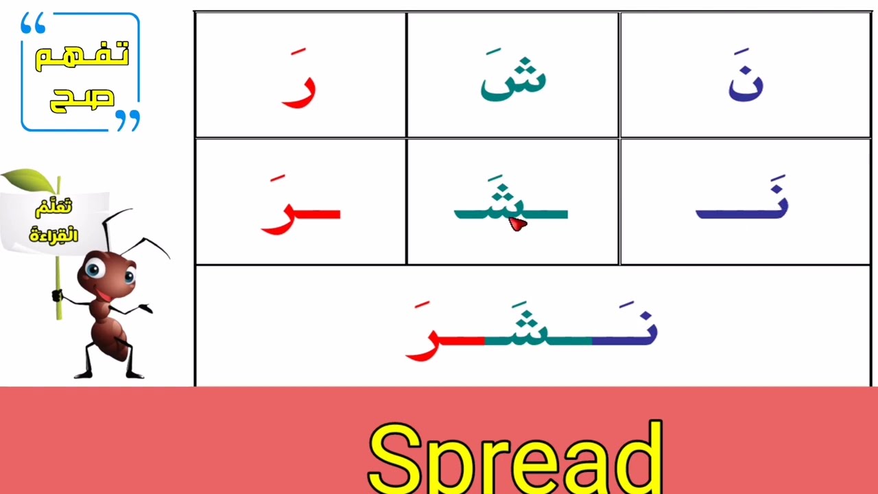 تعلم القراءة للاطفال | تحليل كلمات مع حركة الفتحة