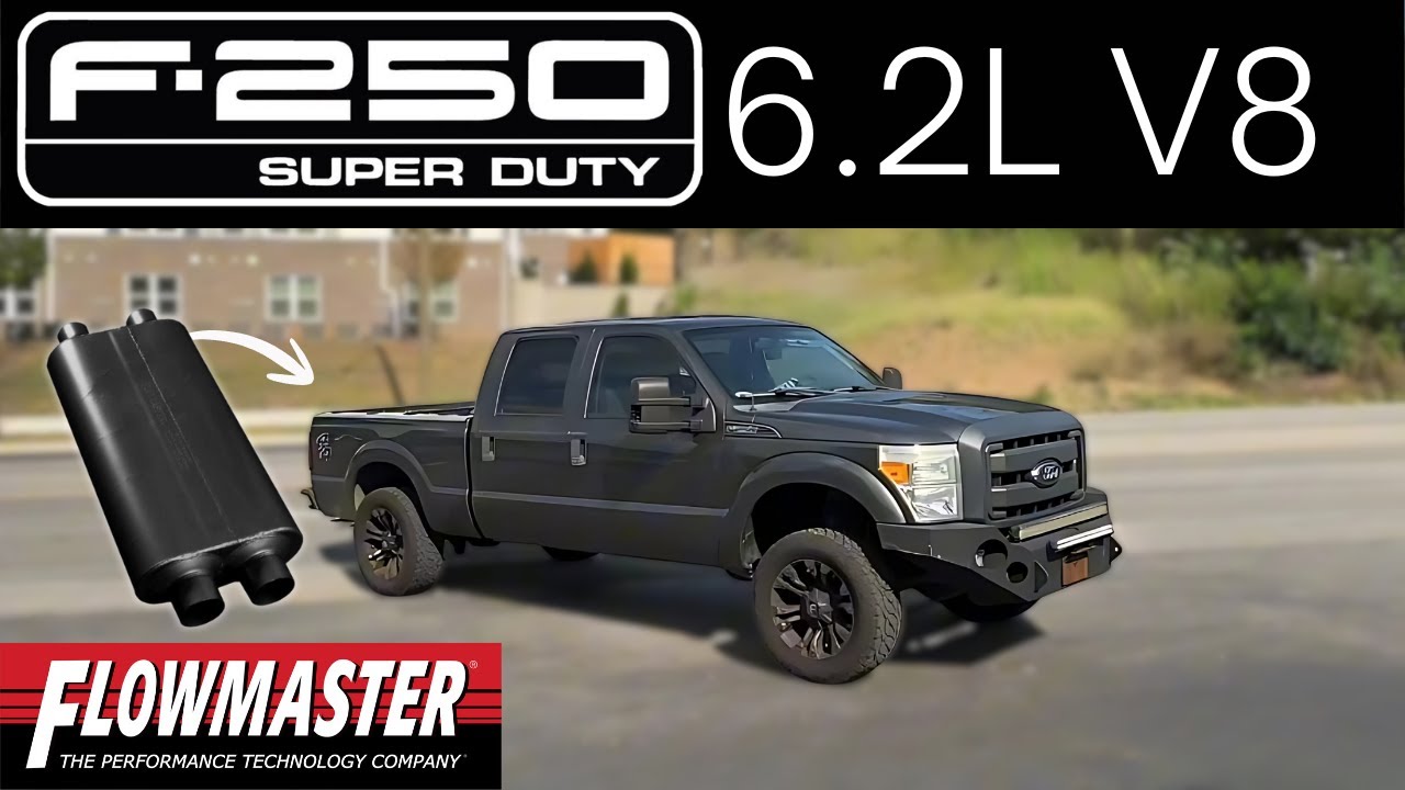 2015 Ford F-250 6.2L V8 Exhaust Sound w/ Flowmaster 50 Series!