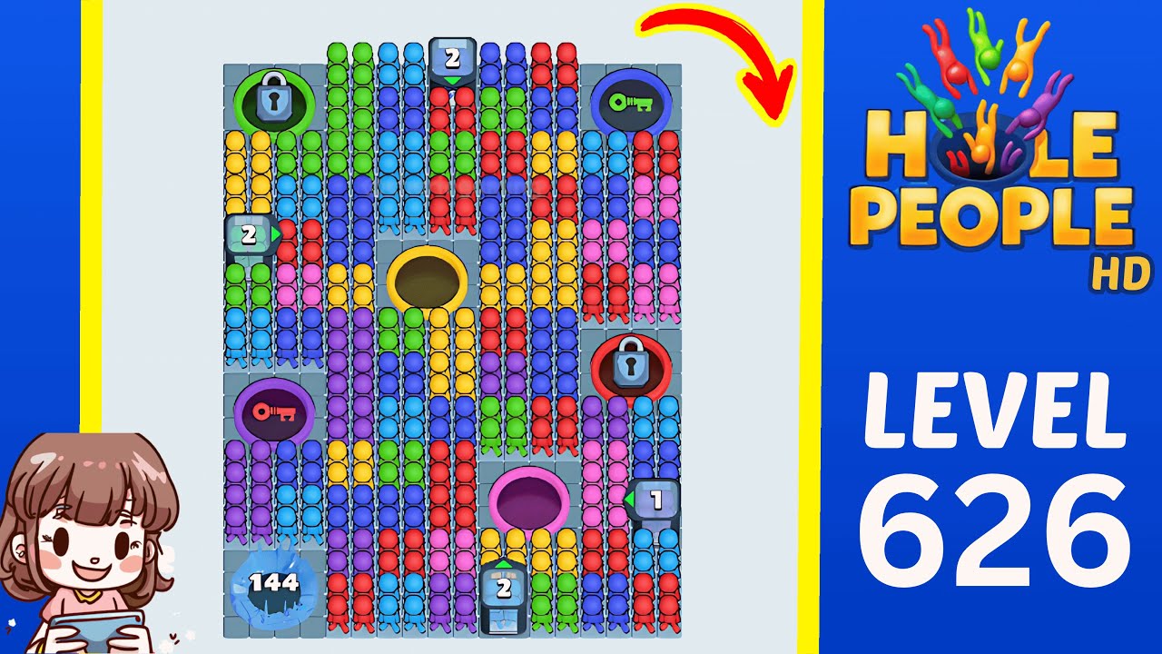Hole People Level 626 Solution Walkthrough