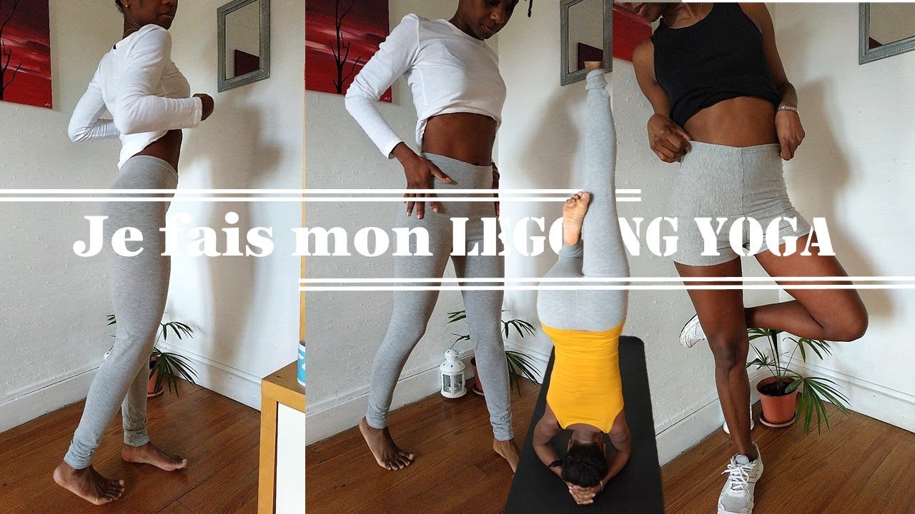 ✂Tuto couture [facile] : Comment je fais mon LEGGING ✂😅 sans patron (niveau débutant)