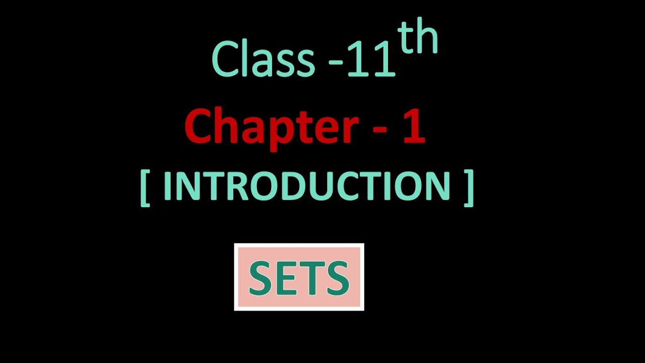 Class 11 Maths | Chapter 1| Introduction to Sets || NCERT CBSE ||   BudhHub || 