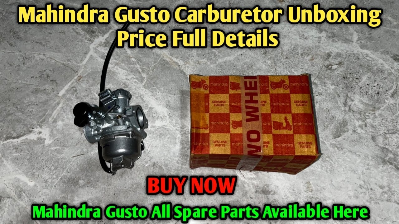 Mahindra Gusto Carburetor Unboxing Price Buy Online Full Details | Mahindra Gusto Spare Parts Online