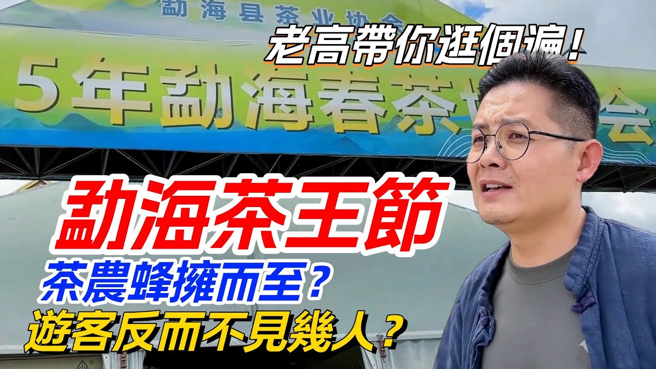 勐海茶王節茶農蜂擁而至？遊客反而不見幾人？老高帶你逛個遍！购茶请加微信/赖line：HDLG003#普洱茶#古树茶#老班章#古树茶#茶#茶叶#茶葉#古樹茶 #普洱茶wechat #tea