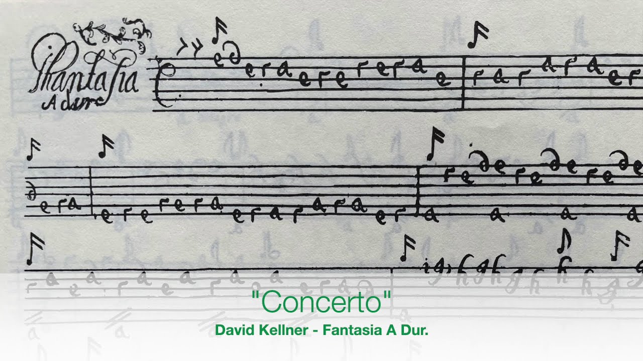 Kellner David - Fantasia A Dur. - serie 