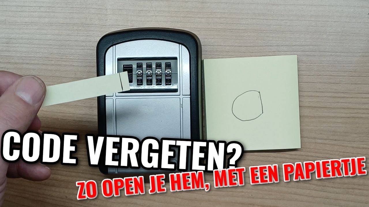Hoe Open Je Een Sleutel kluis (key safe) Zonder De Code - Met Een Papiertje 🔑 #lockpicking #security