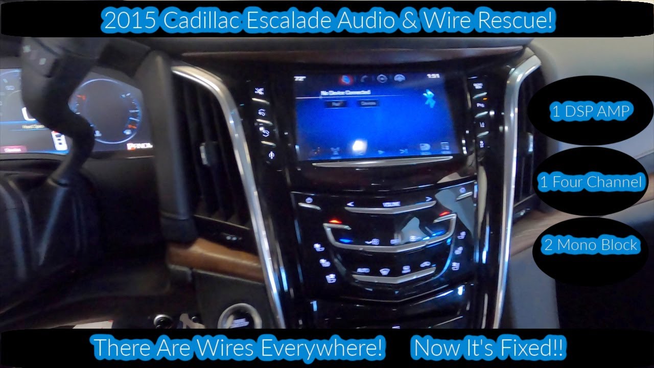 Спасение проводов и аудиосистемы Cadillac Escalade 2015 года! Господи, как много проводов!