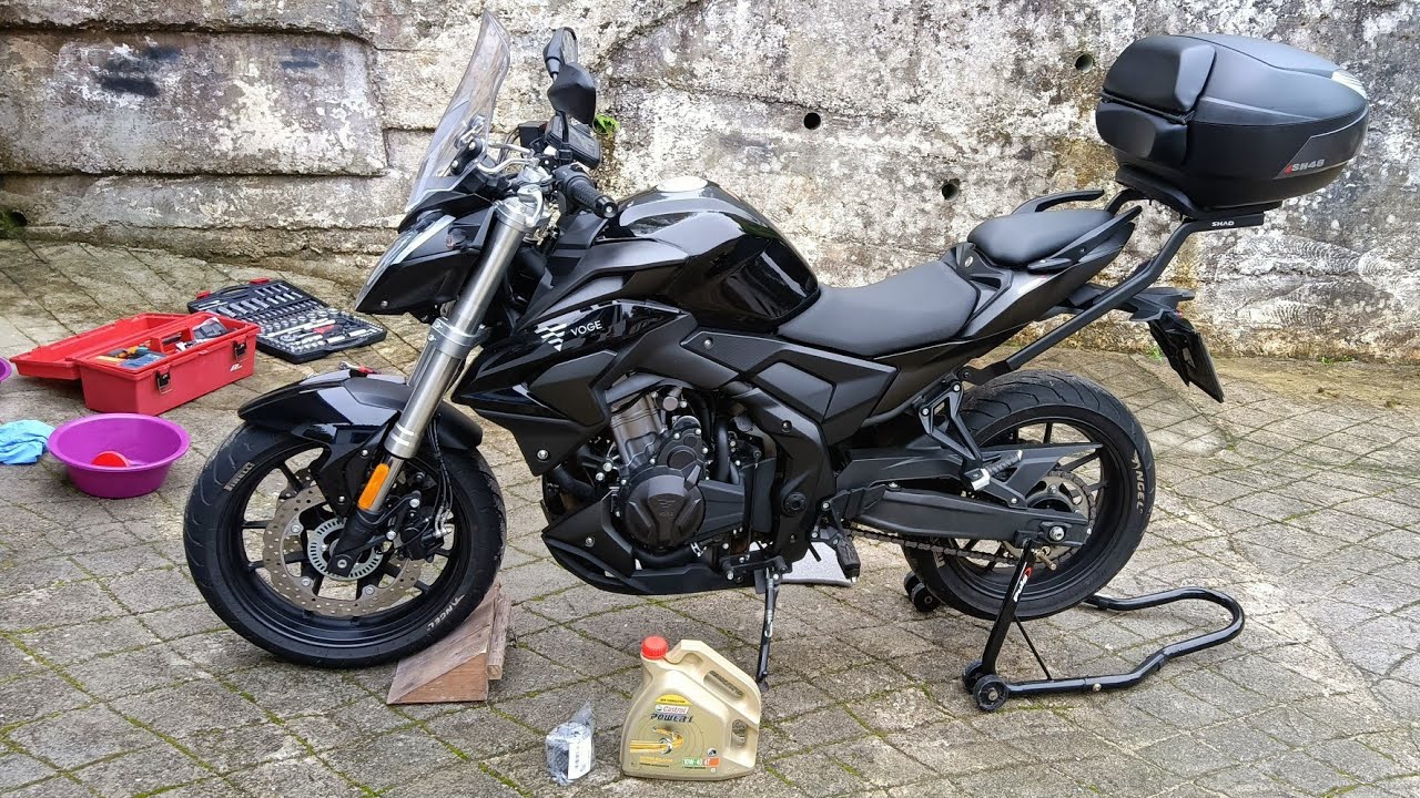 Cambio de aceite y filtro a una moto, Voge 500, rápido y muy sencillo de hacer ✌🏻