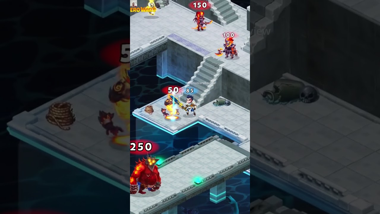 Обзор рекламы альянса в Hero Wars 🧠⚔️🔥 Новый ход первого уровня &mdash; катастрофа #игры #гейминг #геймер