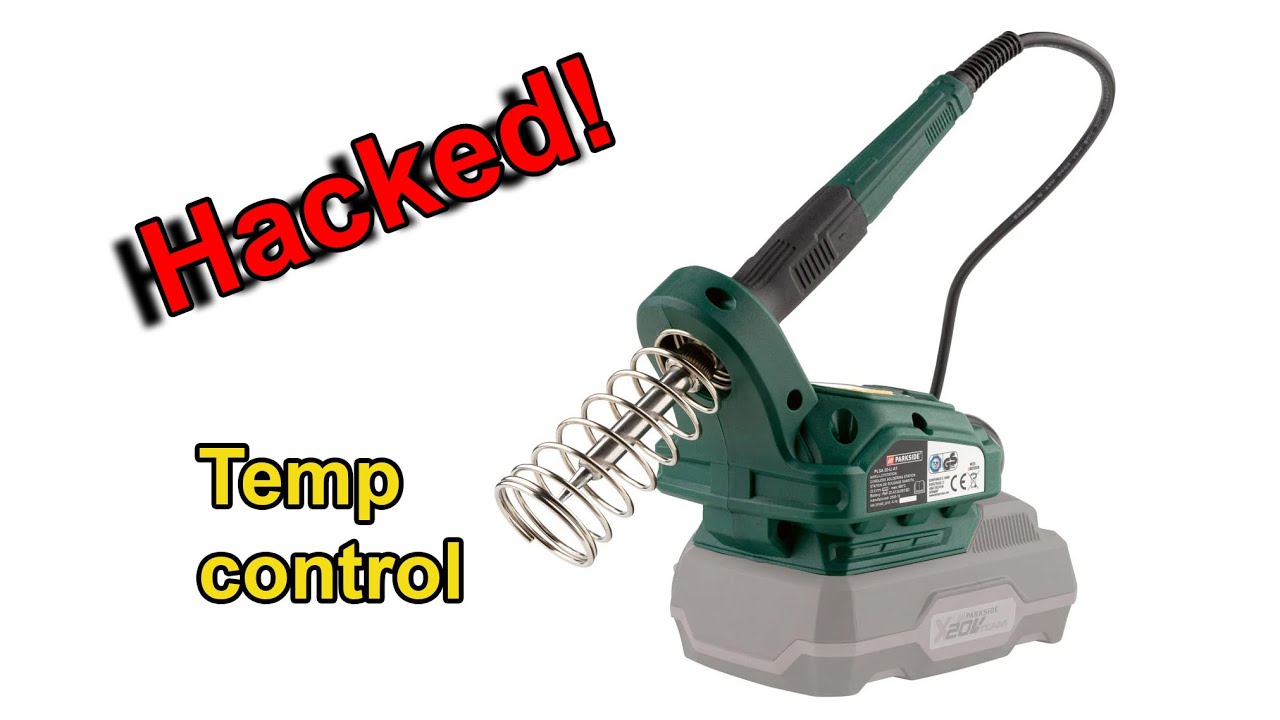 Parkside 20V cordless iron temperature control HACK! PLSA20-Li A1