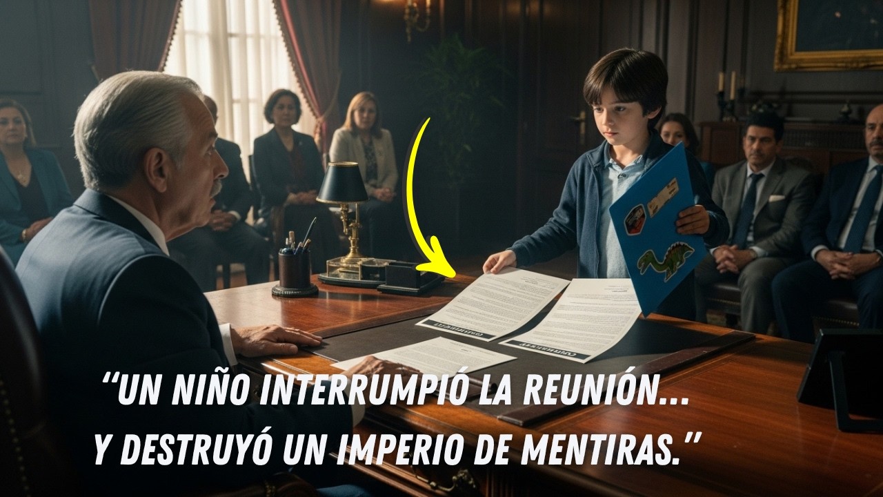 “UN NIÑO INTERRUMPIÓ LA REUNIÓN... Y DESTRUYÓ UN IMPERIO DE MENTIRAS