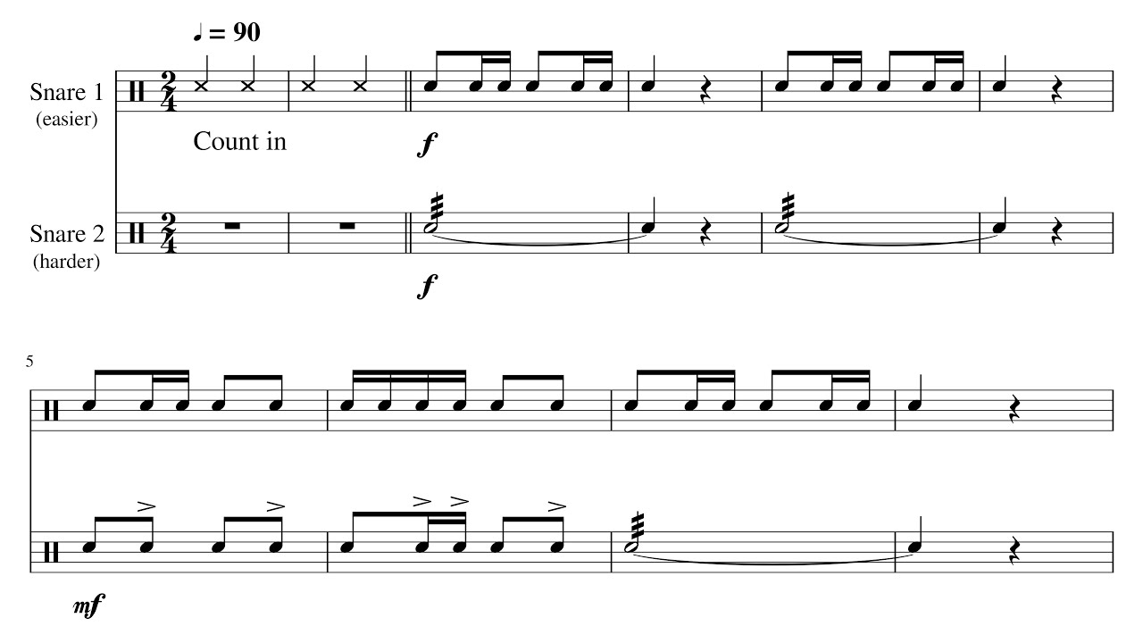 March Duet for Two Snare Drums