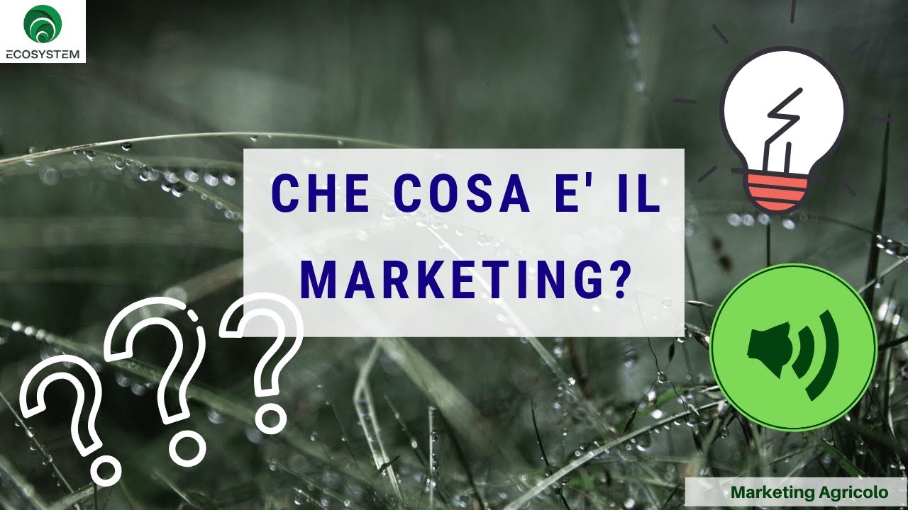 La Rubrica dell'Imprenditore Agricolo - Cos'&egrave; il Marketing?